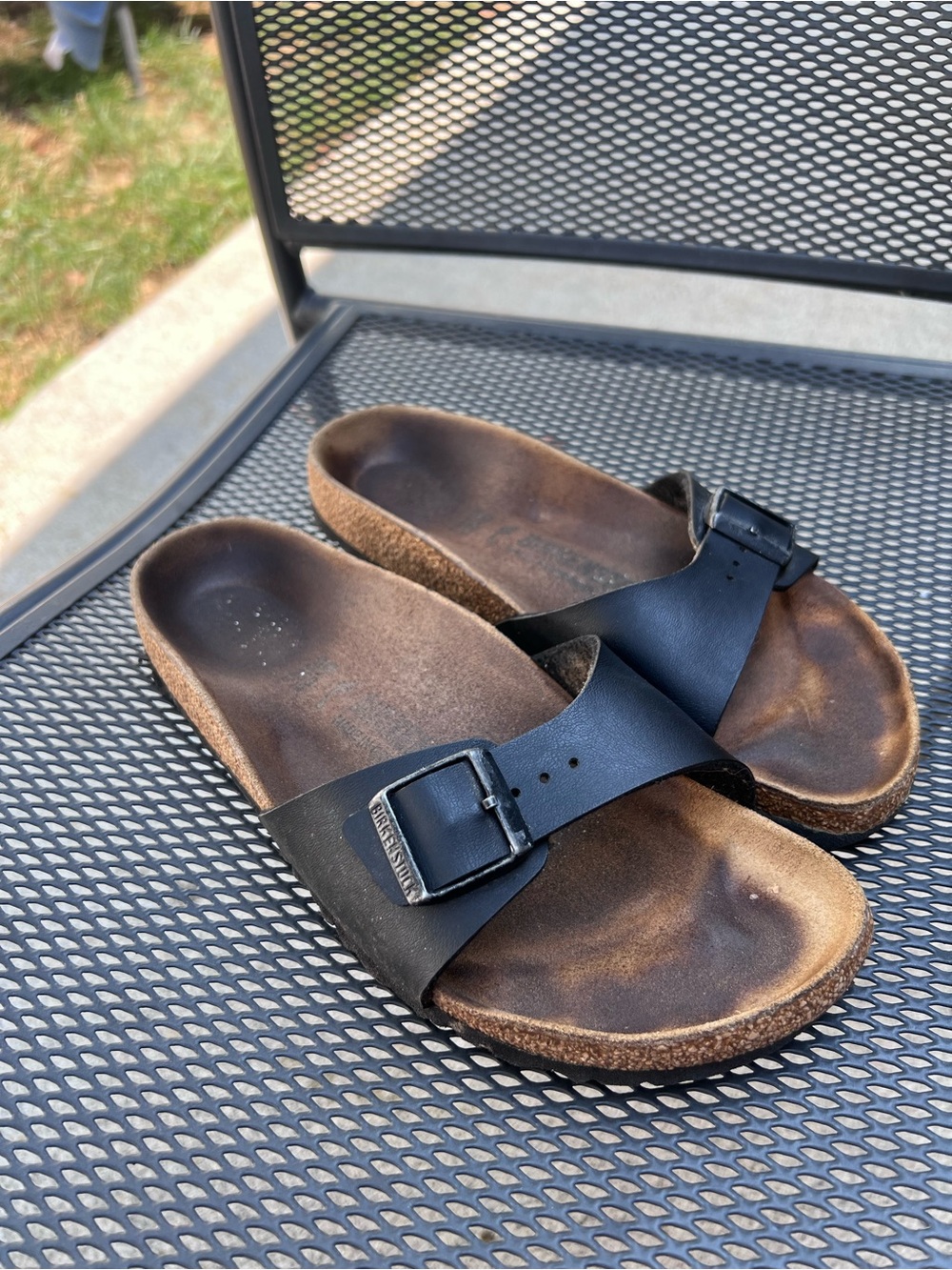 Birkenstock Black Single-Strap Women's Slide Sandals with Buckle